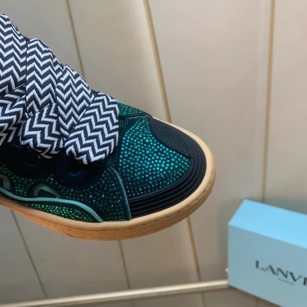 💰620. Lanvin LANVIN. 22 colors: nubuck fabric, breathable mesh, cowhide feet! Same style for men and women: sizes 35-46! High and low versions!